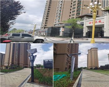 甘肅平涼新世紀集團世紀花園庭院燈路、景觀路燈項目